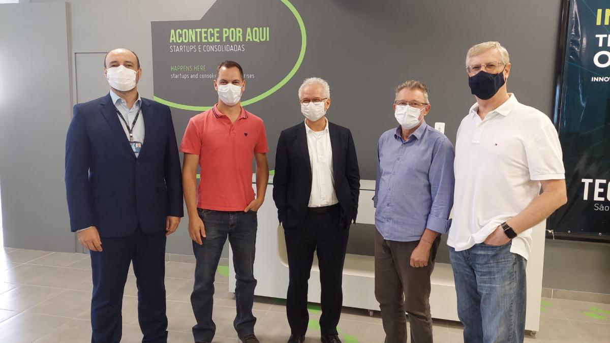 Silvio Bittencourt, Felipe Feldmann, Padre Sérgio, Ary Vanazzi e Oldemar Brahm