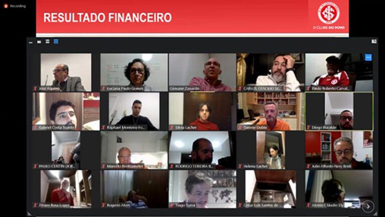 reunião virtual com grande participação de conselheiros